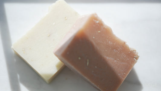 Unscented PINK Oatmeal Handmade Soap