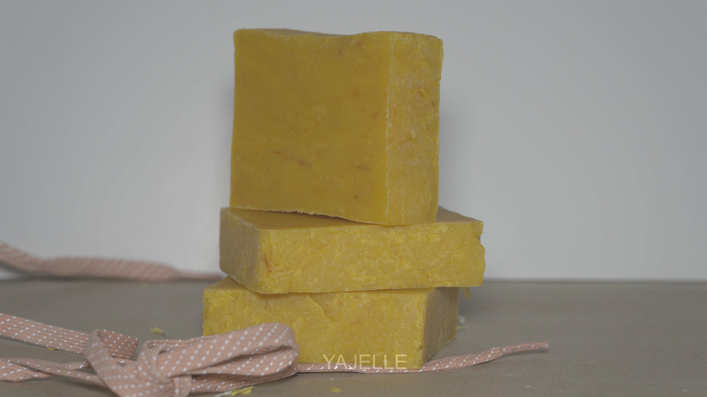 Orange Scented Handmade Soap - Yellow Gold Glow